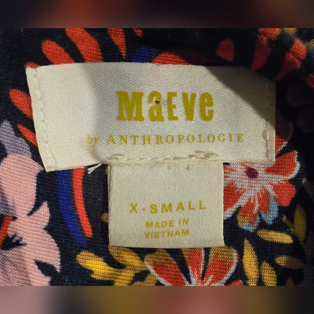 Maeve Sawyer Balloon Sleeve Midi Floral Dress Size XS - Picture 6 of 9